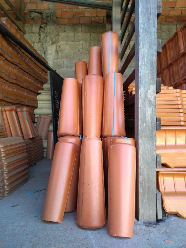 Telha de Barro para Muro Jabaquara - Telha Cumeeira Telha de Barro para Muro Jabaquara - Telha Cumeeira